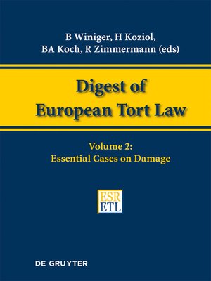 cover image of Essential Cases on Damage